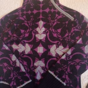 Krimson Clover sweater.  excellent condition large. Black, purple, gray